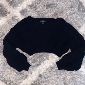 Cropped Bubble Sweater